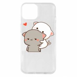 Чехол для iPhone 14 Котики кохання