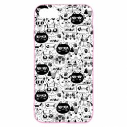 Чохол для iPhone 7 Коти патерн - PrintSalon