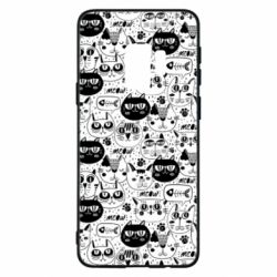 Чохол для Samsung S9 Коти патерн - PrintSalon