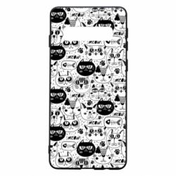 Чохол для Samsung S10 Коти патерн - PrintSalon