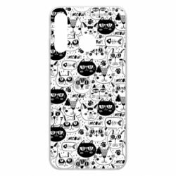 Чохол для Huawei P30 Lite Коти патерн - PrintSalon