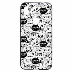 Чохол для Xiaomi Redmi 7 Коти патерн - PrintSalon