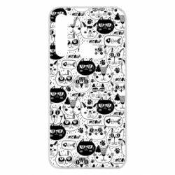 Чохол для Xiaomi Redmi Note 8 Коти патерн - PrintSalon