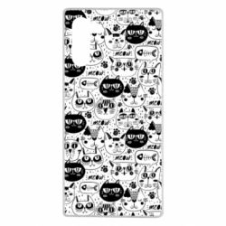 Чохол для Samsung Note 10 Коти патерн - PrintSalon
