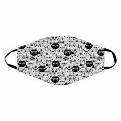 Маска багаторазова Коти патерн - PrintSalon