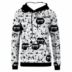 Жіноче 3D худі Коти патерн