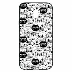 Чохол для Samsung J3 2017 Коти патерн - PrintSalon