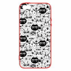 Чохол для iphone 5/5S/SE Коти патерн - PrintSalon