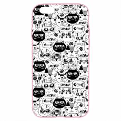 Чохол для iPhone 6/6S Коти патерн - PrintSalon