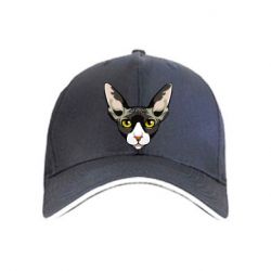 Кепка Котя сфинкс желтые глаза