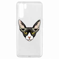 Чохол для Oppo A91 / Reno3Котя сфінкс жовті очі - PrintSalon
