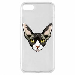 Чохол для iPhone 8 Котя сфінкс жовті очі - PrintSalon