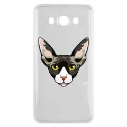 Чохол для Samsung J7 2016 Котя сфінкс жовті очі - PrintSalon