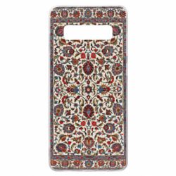 Чехол для Samsung S10+ Ковёр с цветочным узором - PrintSalon