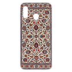 Чехол для Samsung A20 Ковёр с цветочным узором - PrintSalon