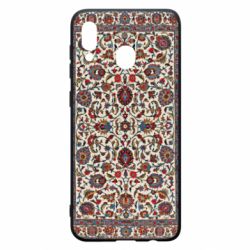 Чехол для Samsung A30 Ковёр с цветочным узором - PrintSalon