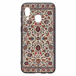Чехол для Samsung A40 Ковёр с цветочным узором - PrintSalon