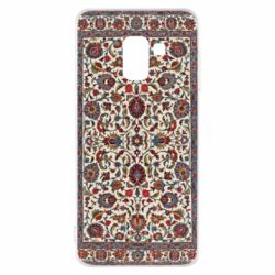 Чехол для Samsung A8 2018 Ковёр с цветочным узором - PrintSalon