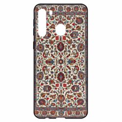 Чехол для Samsung A21 Ковёр с цветочным узором - PrintSalon