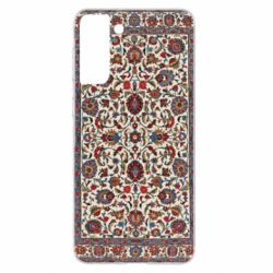 Чехол для Samsung S21+ Ковёр с цветочным узором - PrintSalon