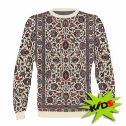 Детский 3D свитшот Ковёр с цветочным узором - PrintSalon