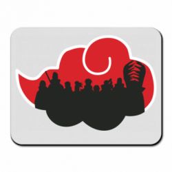 Коврик для мыши Akatsuki Members Red Cloud - PrintSalon