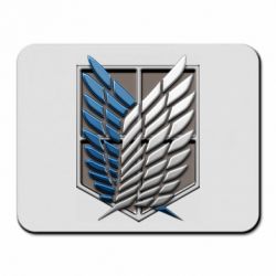 Коврик для мыши Attack Titan Survey Corps Logo 3D - PrintSalon