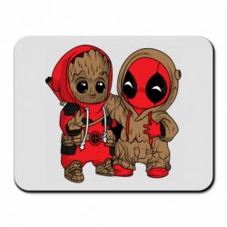 Коврик для мыши Baby Groot And Deadpool - PrintSalon