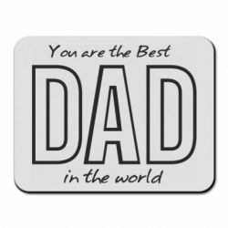 Коврик для мыши Best dad text