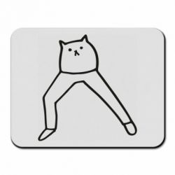 Коврик для мыши Cat in pants - PrintSalon