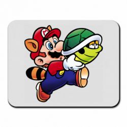 Коврик для мыши Cute Mario with turtle - PrintSalon