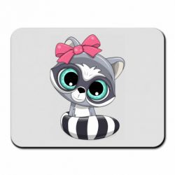 Коврик для мыши Cute raccoon - PrintSalon