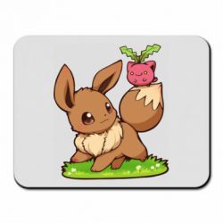 Коврик для мыши Eevee with Hoppip