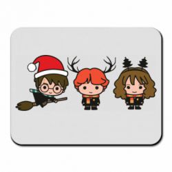 Килимок для миші Гаррі Поттер та друзі новорічні - PrintSalon
