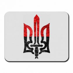 Коврик для мыши Герб Украины красно-черный - PrintSalon