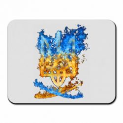 Коврик для мыши Горящий гербу Украины - PrintSalon