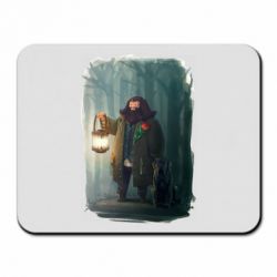 Коврик для мыши Хагрид в лесу - PrintSalon