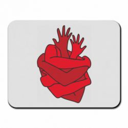 Коврик для мыши Heart out of hands - PrintSalon