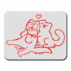 Коврик для мыши Кот Саймона Любовь - PrintSalon