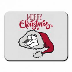 Коврик для мыши Кот саймона рождество - PrintSalon