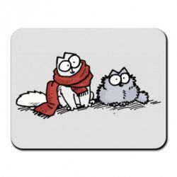 Коврик для мыши Кот Саймона Зима - PrintSalon