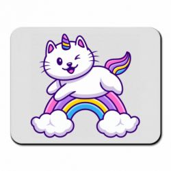 Коврик для мыши Котик-единорог - PrintSalon