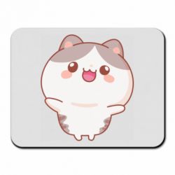 Коврик для мыши Котик обнимает тебя - PrintSalon