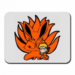 Коврик для мыши Kurama And Naruto - PrintSalon