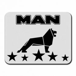 Коврик для мыши Man lion and stars