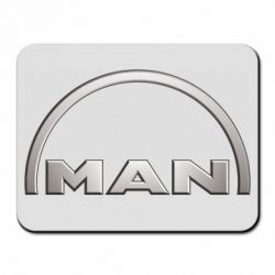 Коврик для мыши Man metallic logo - PrintSalon