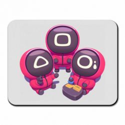 Коврик для мыши Милые солдаты из игры в кальмара - PrintSalon