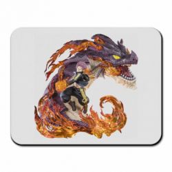 Коврик для мыши Natsu with a dragon - PrintSalon