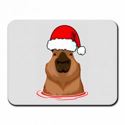 Коврик для мыши Новогодняя капибара - PrintSalon