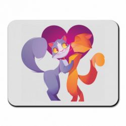 Килимок для миші Парочка. Котики - PrintSalon
